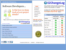 Tablet Screenshot of ezchangelog.com